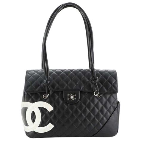 chanel cambon tote retail price|chanel quilted shopping tote.